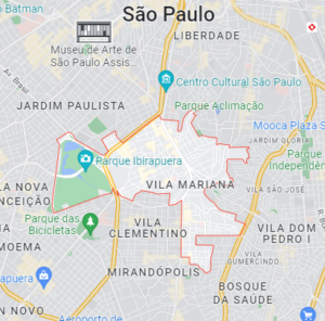 mapa da vila mariana em são paulo